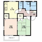 フレグランスよこやまの間取り画像