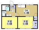 若葉荘の間取り画像