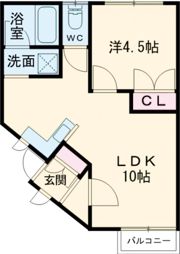 マンションノースロードの間取り画像
