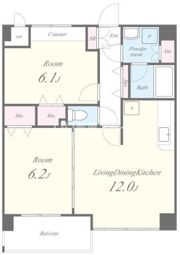 シャン・ド・ローズの間取り画像
