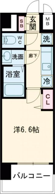 プレサンス長田レジェールの間取り画像