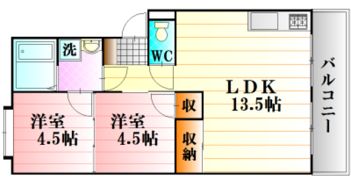 八木コーポの間取り画像