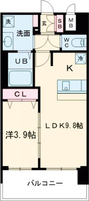 プレサンス長田レジェールの間取り画像