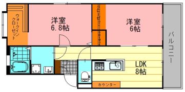 八木コーポの間取り画像