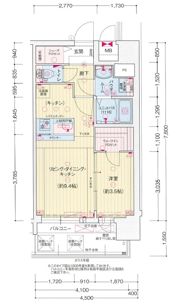 プレサンス長田レジェールの間取り画像