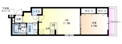 フジパレス泉大津Ⅰ番館の間取り画像