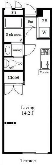 神宮前めぞぴあのK&Aの間取り画像