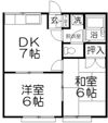 藤栄コーポの間取り画像
