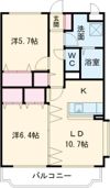 グリーンステージIの間取り画像