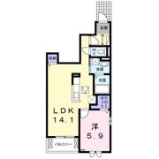 レゾンドⅢ 古市橋の間取り画像