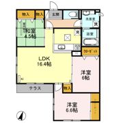 クレール桃山台の間取り画像