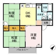 アルカジア石部 E棟の間取り画像