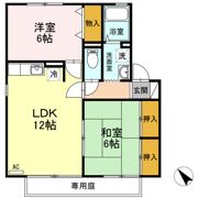 コスモハイツ B棟の間取り画像