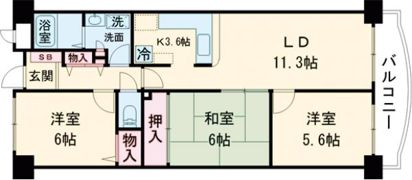 プレステ弐番館の間取り画像