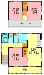 亀山8丁目 中古戸建の間取り画像