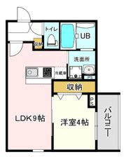 パロス瓢箪山ラドノルテの間取り画像