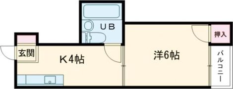 ロータリーマンション村野B棟の間取り画像