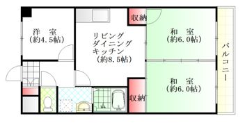 シャトー橋本の間取り画像