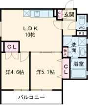 クリエオーレ初芝の間取り画像