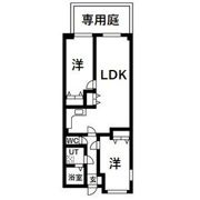 ゴールドパレス香流の間取り画像