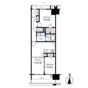 プレサンスジェネ新栄町駅前葵の間取り画像