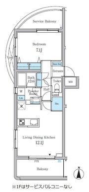 カーサフェリーチェ新城の間取り画像