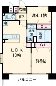 スプランディッド名駅NORTHの間取り画像