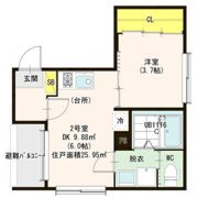 ハーモニーテラス上飯田通Ⅰの間取り画像