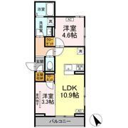 クロエ橋本の間取り画像