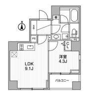 Lighthouse西新宿の間取り画像