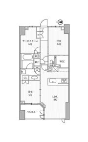 ﾃﾞｨｰﾑｽ方南町の間取り画像