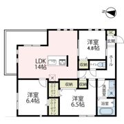 三五郎長谷の間取り画像