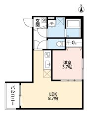 フェリスカーサさいたま（フェリスカーササイタマ）の間取り画像