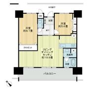 プレサンスロジェ国際通りレーヴタワーの間取り画像