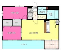 クレール池之表の間取り画像