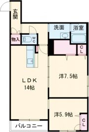 VERITE雅の間取り画像