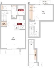 ゼフィール トリトスの間取り画像