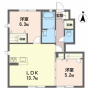 シャーメゾンフォルトゥーナCの間取り画像