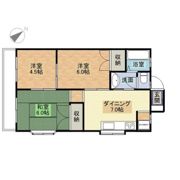 サンヒル城見の間取り画像