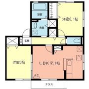 相原スクエアB区の間取り画像