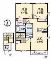 テラスコート船穂 B棟の間取り画像