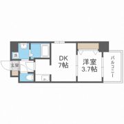 プライマル南森町パークビューの間取り画像