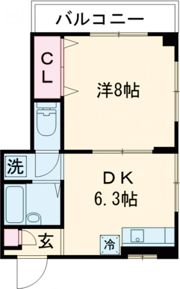 ヒルサイドハイツの間取り画像