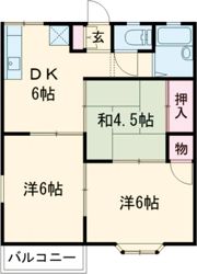 サンハイツ二宮の間取り画像