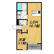 LECOCON四日市Ⅸの間取り画像