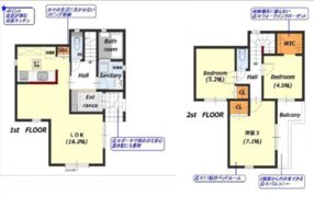 御所市鴨口町新築戸建の間取り画像
