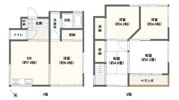 ふじみ野市西鶴ケ岡 戸建 5DK 59平米 DIY可能 角地の間取り画像