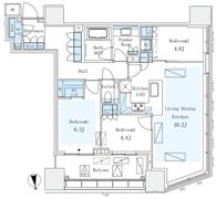 パークコート ザ・三番町ハウスの間取り画像