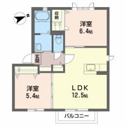 エクセレントシティ岩切Bの間取り画像