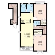 サンモール Aの間取り画像